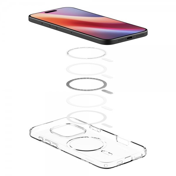 Spigen iPhone 16 Pro Cover Liquid Crystal MagFit Crystal Clear