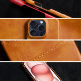 iPhone 16 Pro Cover med to Kortlommer Mørkebrun