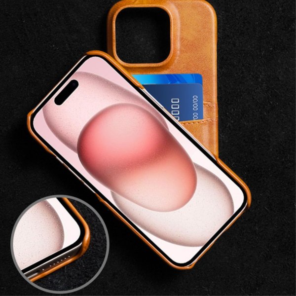 iPhone 16 Pro Cover med to Kortlommer Sort