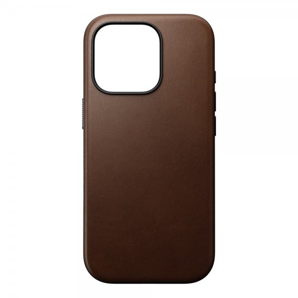 Nomad iPhone 16 Pro Cover Modern Leather Case Brun
