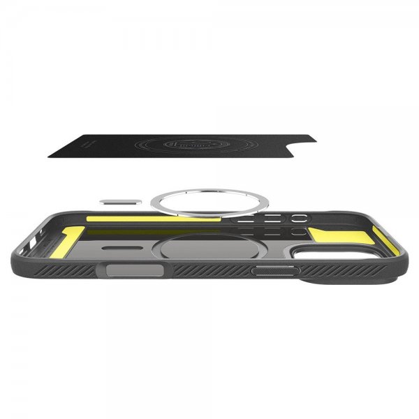 Spigen iPhone 16 Pro Cover Rugged Armor MagFit Grå