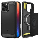 Spigen iPhone 16 Pro Cover Rugged Armor MagFit Mat Sort