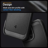 Spigen iPhone 16 Pro Cover Rugged Armor MagFit Mat Sort