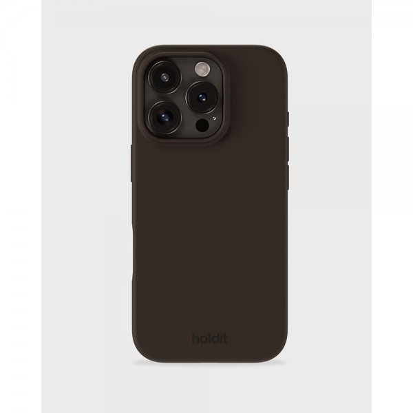holdit iPhone 16 Pro Cover Silikone Chocolate