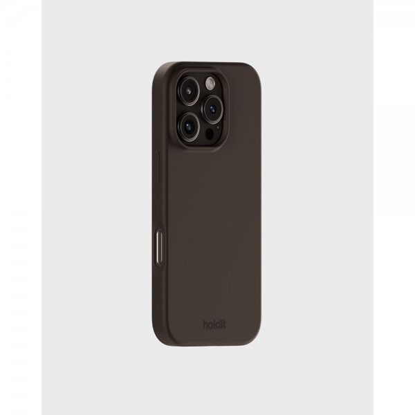 holdit iPhone 16 Pro Cover Silikone Chocolate