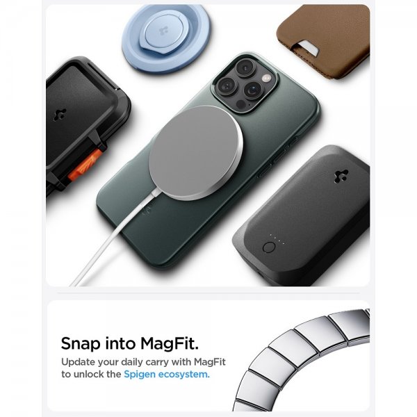 Spigen iPhone 16 Pro Cover Thin Fit MagFit Abyss Green