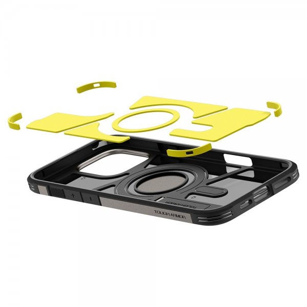 Spigen iPhone 16 Pro Cover Tough Armor MagFit Gunmetal