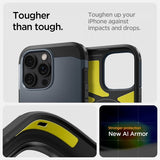 Spigen iPhone 16 Pro Cover Tough Armor MagFit Metal Slate