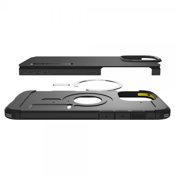 Spigen iPhone 16 Pro Cover Tough Armor T MagFit Sort