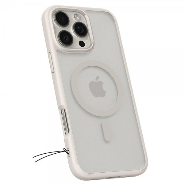 Spigen iPhone 16 Pro Cover Ultra Hybrid MagFit Frost Natural Titanium