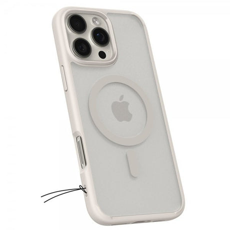Spigen iPhone 16 Pro Cover Ultra Hybrid MagFit Frost Natural Titanium