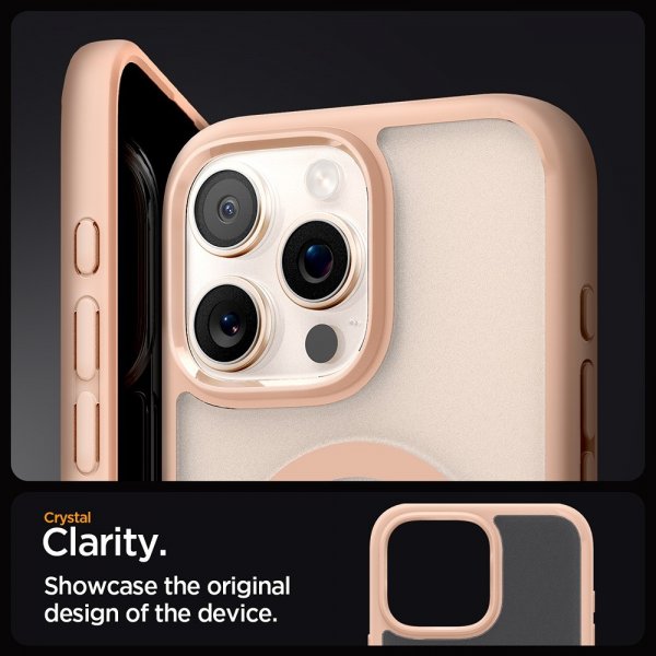 Spigen iPhone 16 Pro Cover Ultra Hybrid MagFit Frost Rose Titanium