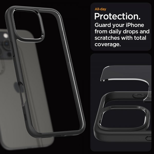 Spigen iPhone 16 Pro Cover Ultra Hybrid Mat Sort