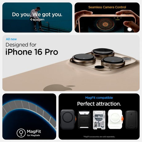 Spigen iPhone 16 Pro Cover Ultra Hybrid T MagFit Frost Rose Titanium