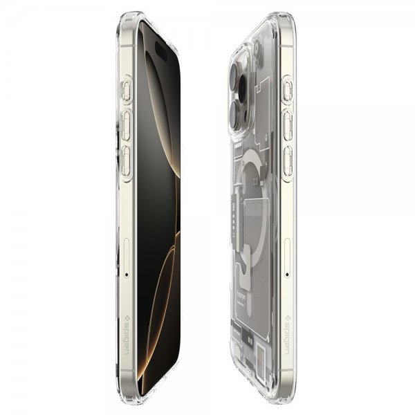Spigen iPhone 16 Pro Cover Ultra Hybrid Zero One MagFit Natural Titanium