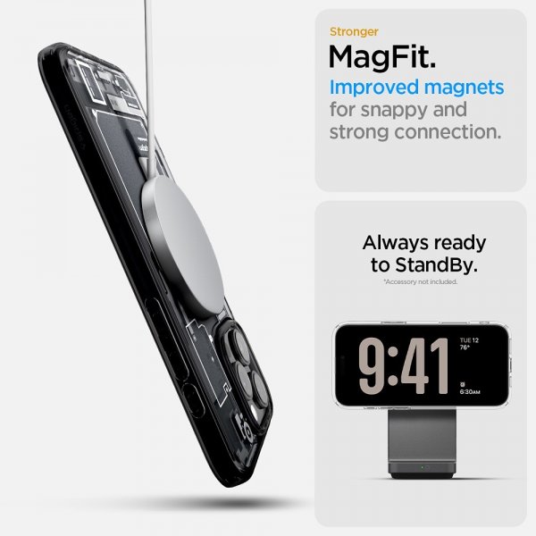Spigen iPhone 16 Pro Cover Ultra Hybrid Zero One MagFit Sort