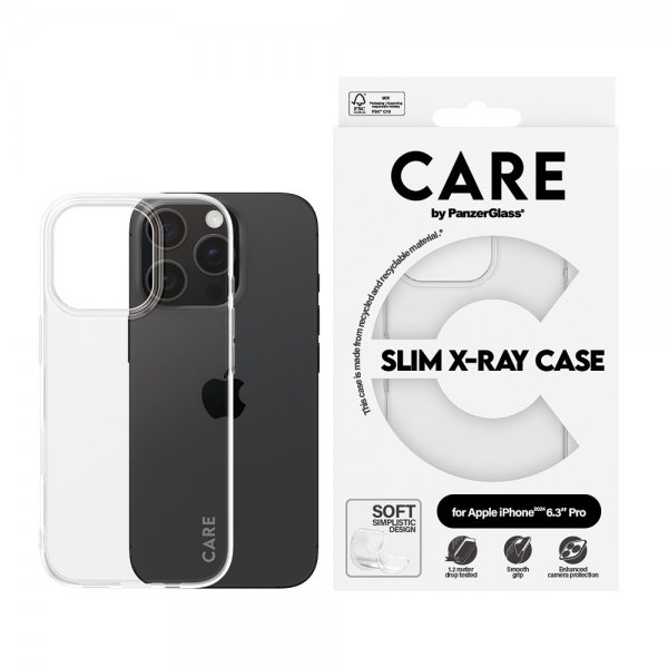 CARE by PanzerGlass iPhone 16 Pro Cover X-Ray Transparent