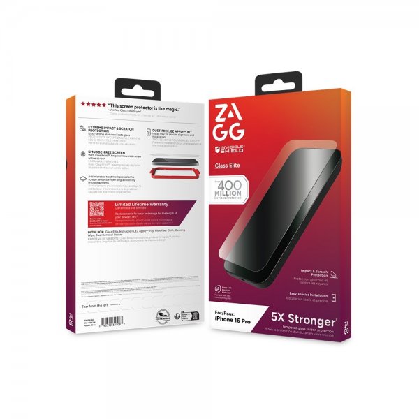 ZAGG InvisibleShield iPhone 16 Pro Skærmbeskyttelse Glass Elite