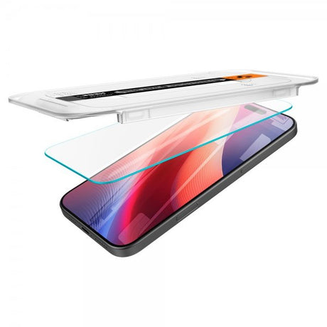 Spigen iPhone 16 Pro/iPhone 17/17 Pro Skærmbeskyttelse GLAS.tR EZ Fit 2-pak
