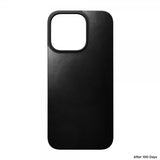 Nomad iPhone 16 Pro Skin Magnetic Leather Back Sort