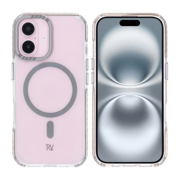 Rvelon iPhone 16 Cover TPU MagSafe Grå