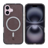 Rvelon iPhone 16 Cover Glitter MagSafe Sort