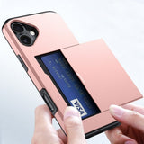 iPhone 16 Cover Card Slide Blå