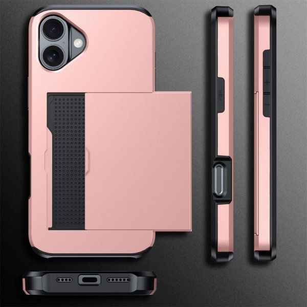 iPhone 16 Cover Card Slide Blå