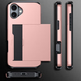 iPhone 16 Cover Card Slide Blå