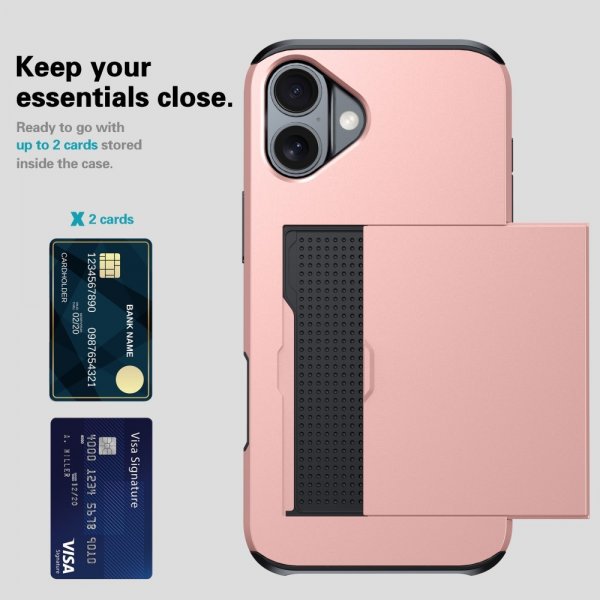 iPhone 16 Cover Card Slide Grøn