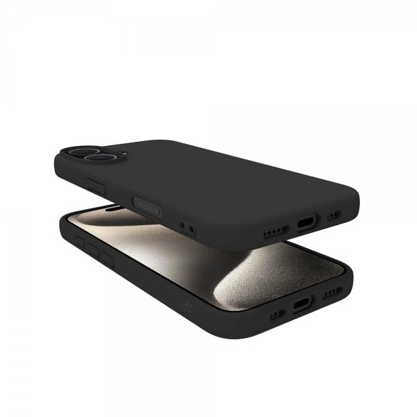 Celly iPhone 16 Cover CROMO Sort