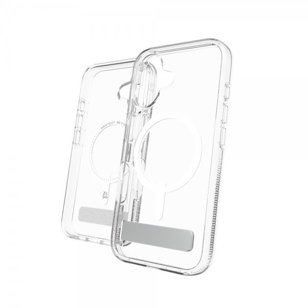 ZAGG iPhone 16 Cover Crystal Palace Snap Kickstand Transparent