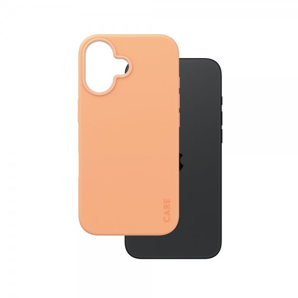 CARE by PanzerGlass iPhone 16 Cover Fashionable MagSafe Peachy