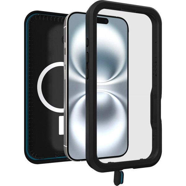 Otterbox iPhone 16 Cover Fre MagSafe Sort