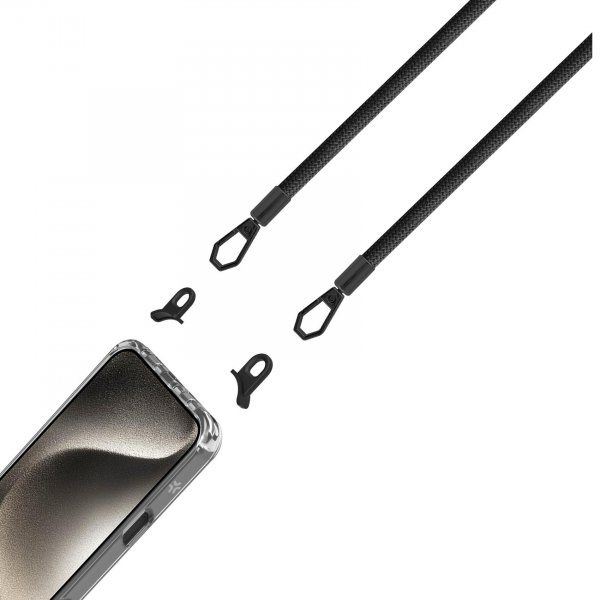 Celly iPhone 16 Cover Freedom Necklace MagSafe Transparent
