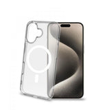 Celly iPhone 16 Cover GELSKINMAG MagSafe Transparent Hvid