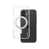 CARE by PanzerGlass iPhone 16 Cover Kickstand MagSafe Sølv