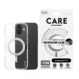 CARE by PanzerGlass iPhone 16 Cover Kickstand MagSafe Sølv