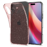 Spigen iPhone 16 Cover Liquid Crystal Glitter Rose Quartz