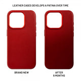 Fixed iPhone 16 Cover MagLeather Rød