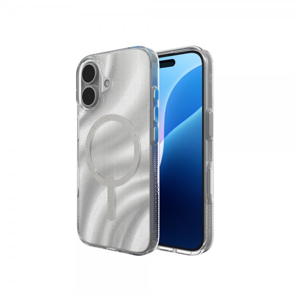 ZAGG iPhone 16 Cover Milan Snap Swirl Glitter
