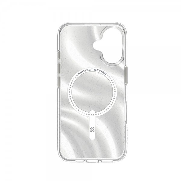 ZAGG iPhone 16 Cover Milan Snap Swirl Glitter