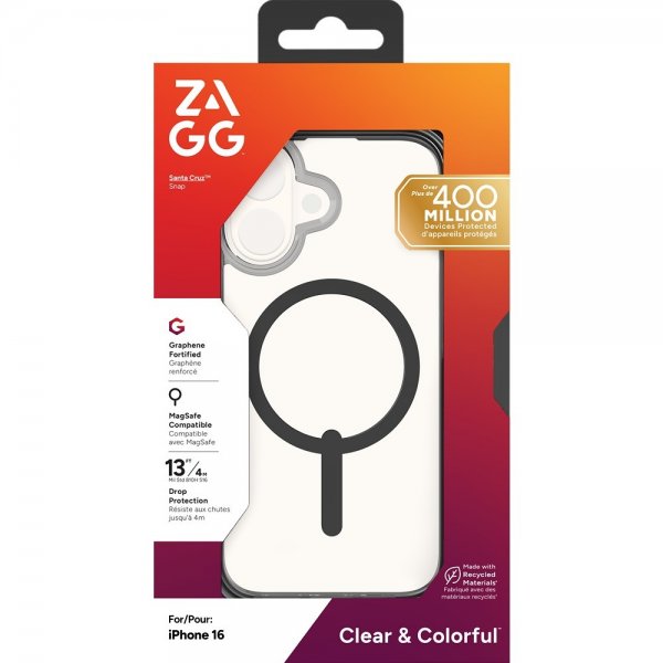 ZAGG iPhone 16 Cover Santa Cruz Snap Sort