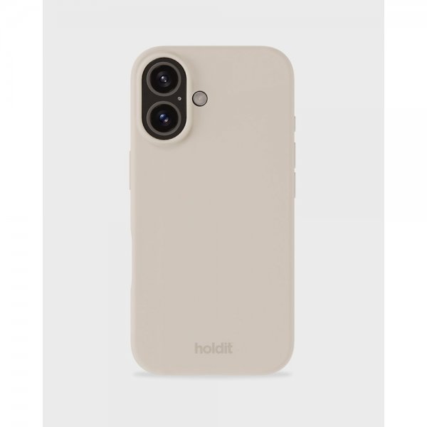 holdit iPhone 16 Cover Silikone Light Beige