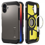 Spigen iPhone 16 Cover Tough Armor MagFit Gunmetal