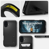 Spigen iPhone 16 Cover Tough Armor MagFit Sort