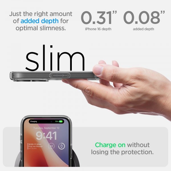 Spigen iPhone 16 Cover Ultra Hybrid Crystal Clear