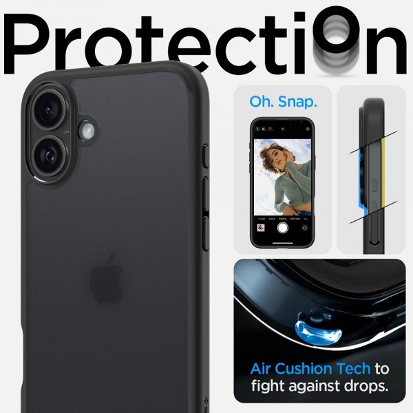 Spigen iPhone 16 Cover Ultra Hybrid Frost Black