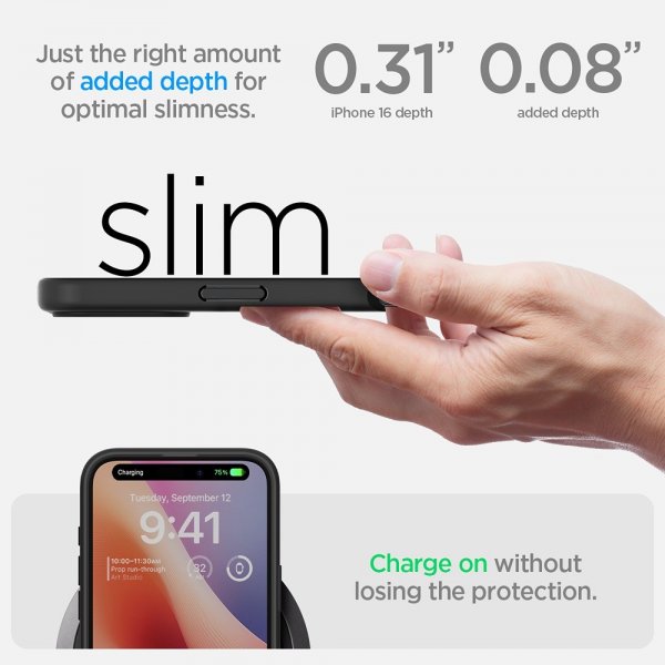 Spigen iPhone 16 Cover Ultra Hybrid Frost Black