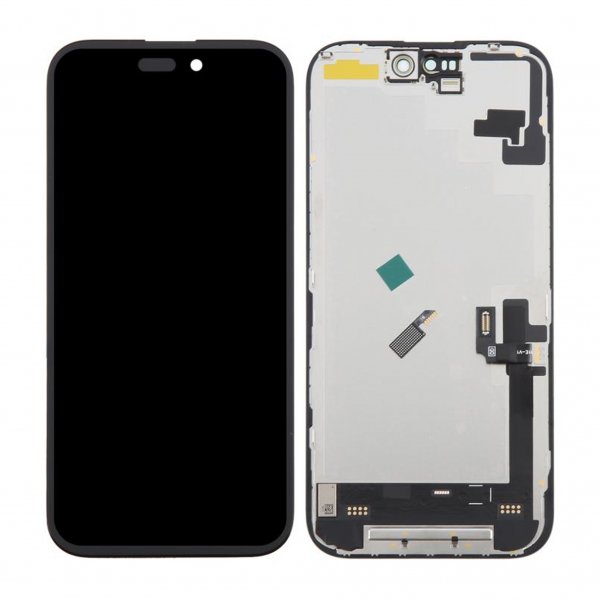 iPhone 16 Soft OLED Skærm Høj Kvalitet Sort (DD brand)